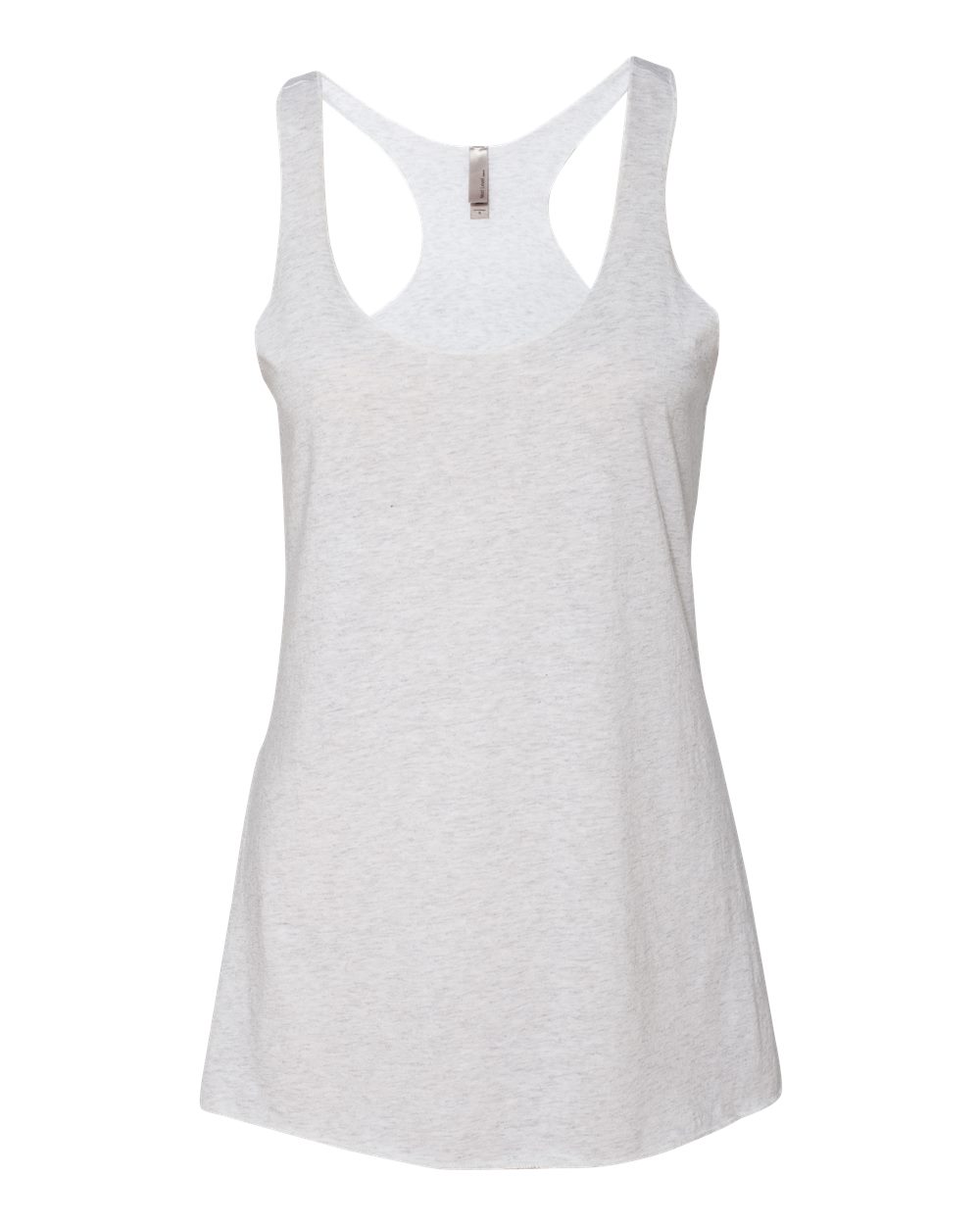 Next Level Women’s Triblend Racerback Tank. 6733 - Heather White