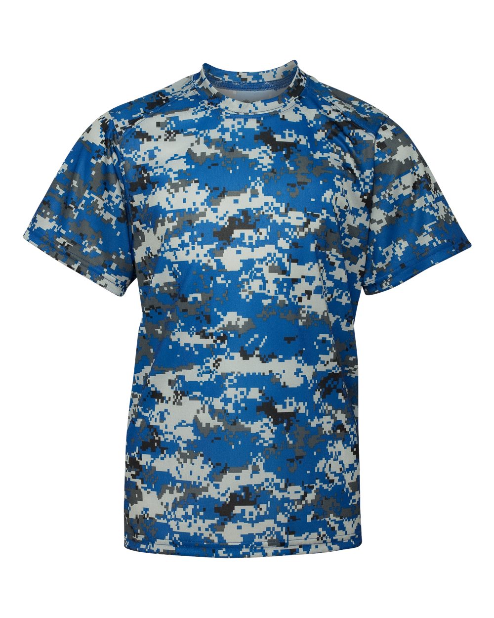 Badger Youth Digital Camo T-Shirt. 2180 - Royal Digital