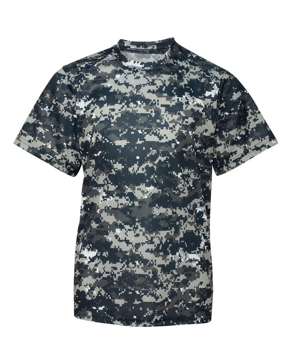 Badger Youth Digital Camo T-Shirt. 2180 - Navy Digital