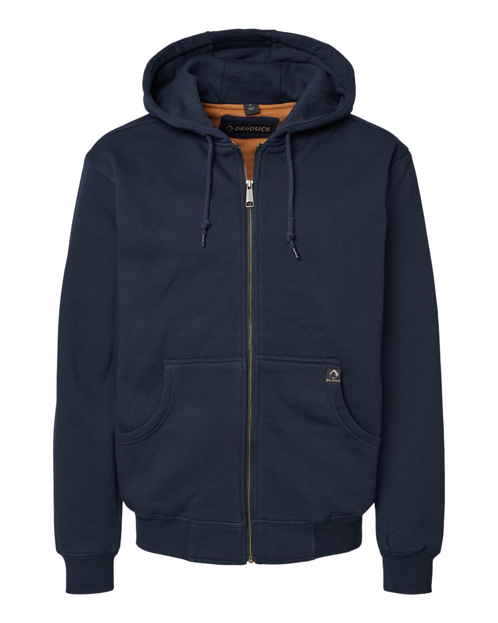 DRI DUCK Men's Tall Crossfire Heavyweight Power Fleece Hooded Jacket with Thermal Lining. 7033T - Navy