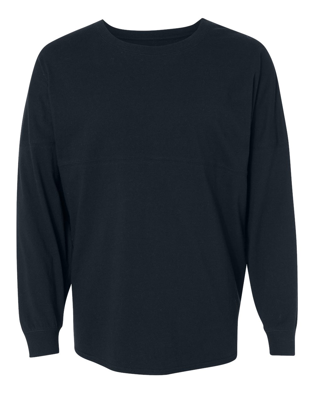 J. America Unisex Game Day Jersey Long Sleeve T-Shirt. 8229 - Navy