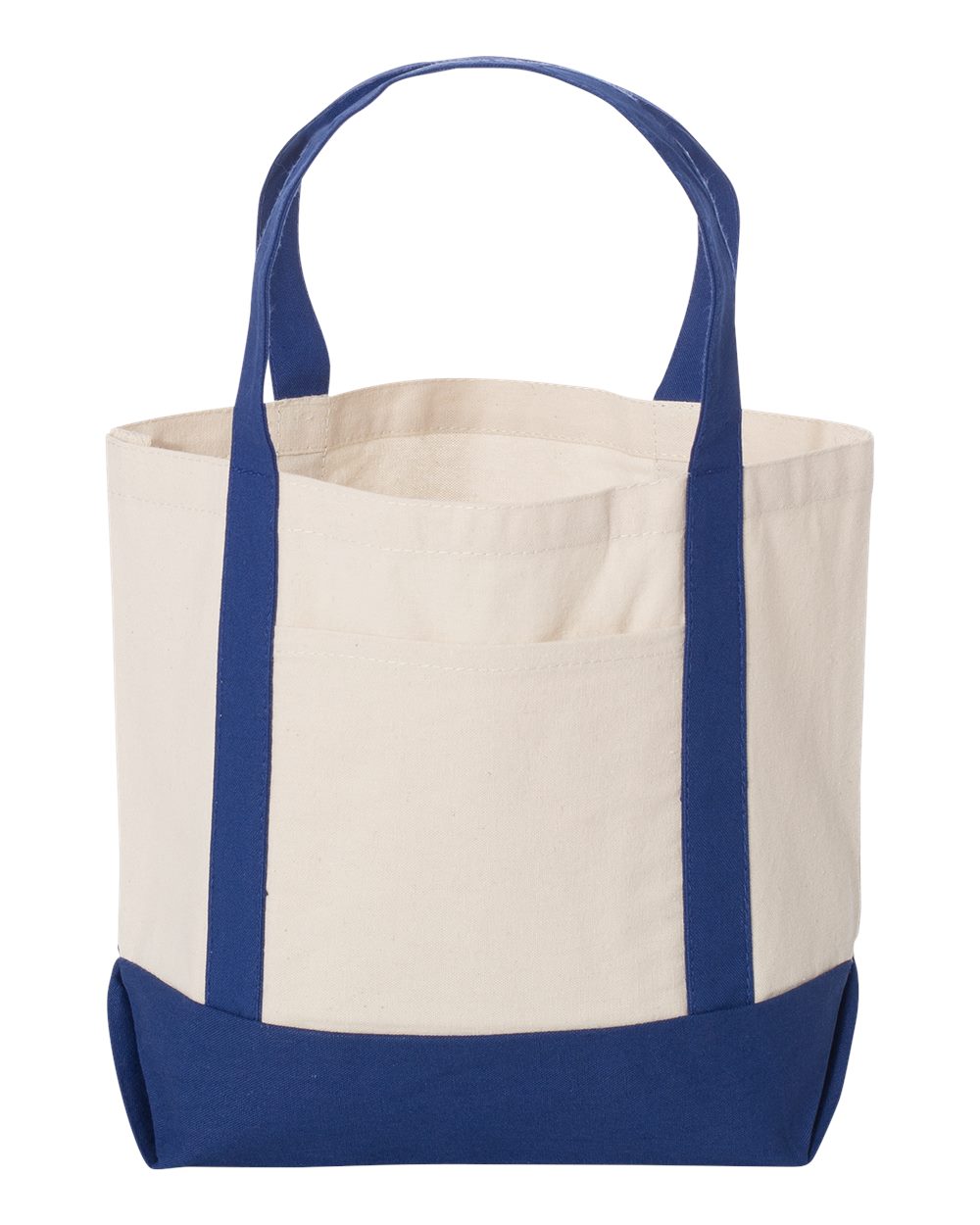 Liberty Bags Seaside Boater Tote. 8867 - Natural/ Royal