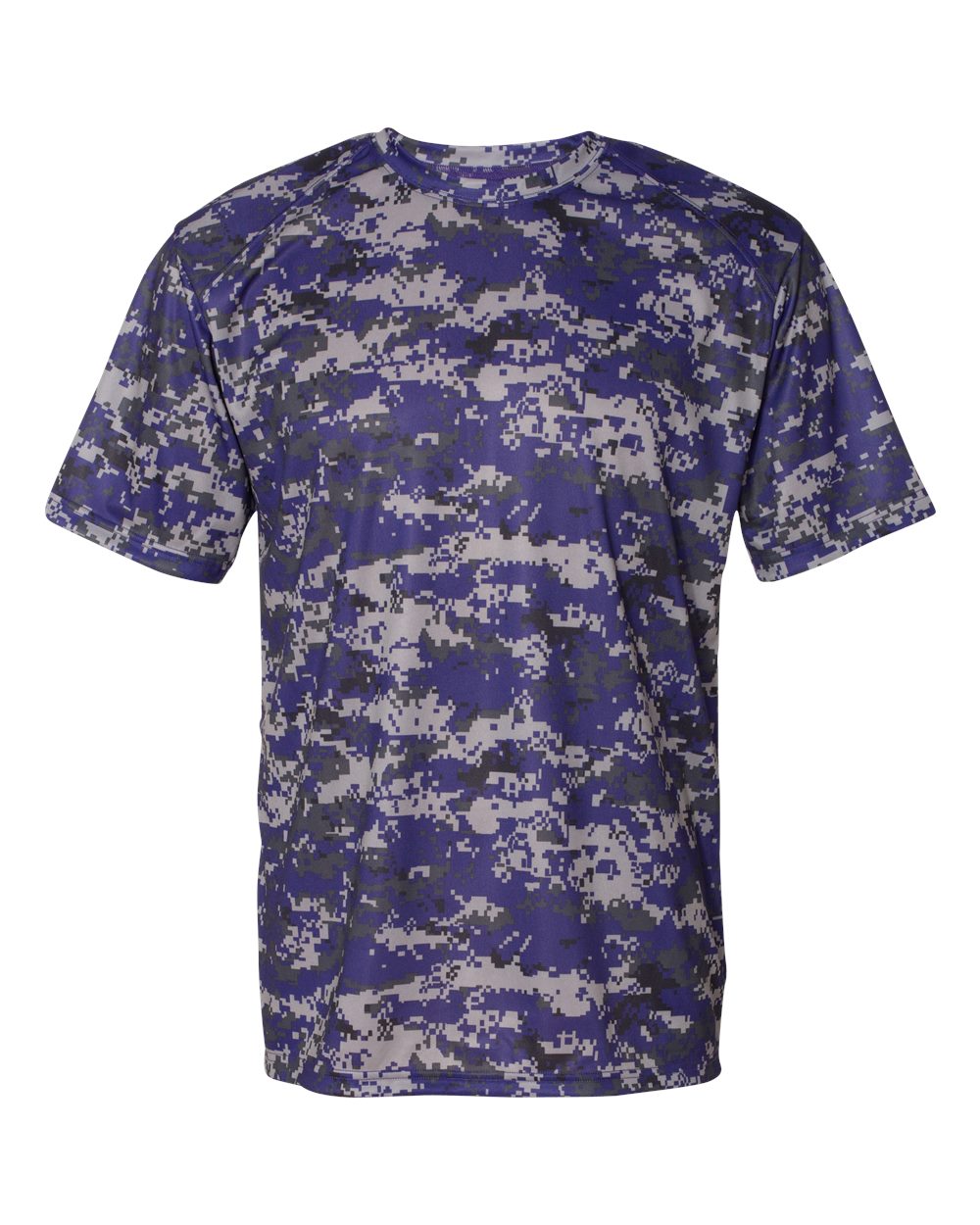 Badger Men's Digital Camo T-Shirt. 4180 - Purple Digital