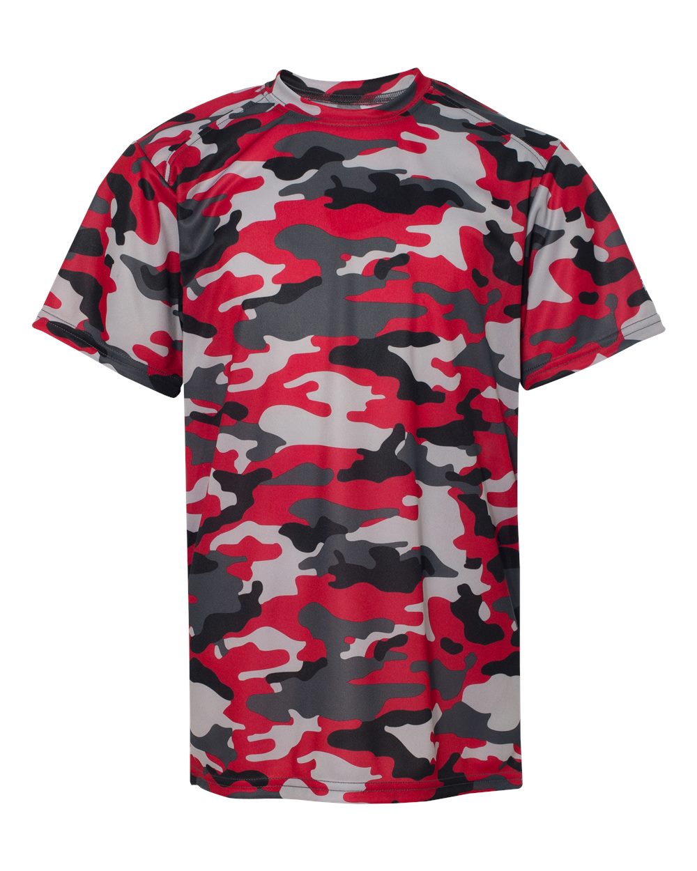 Badger Youth Camo T-Shirt. 2181 - Red