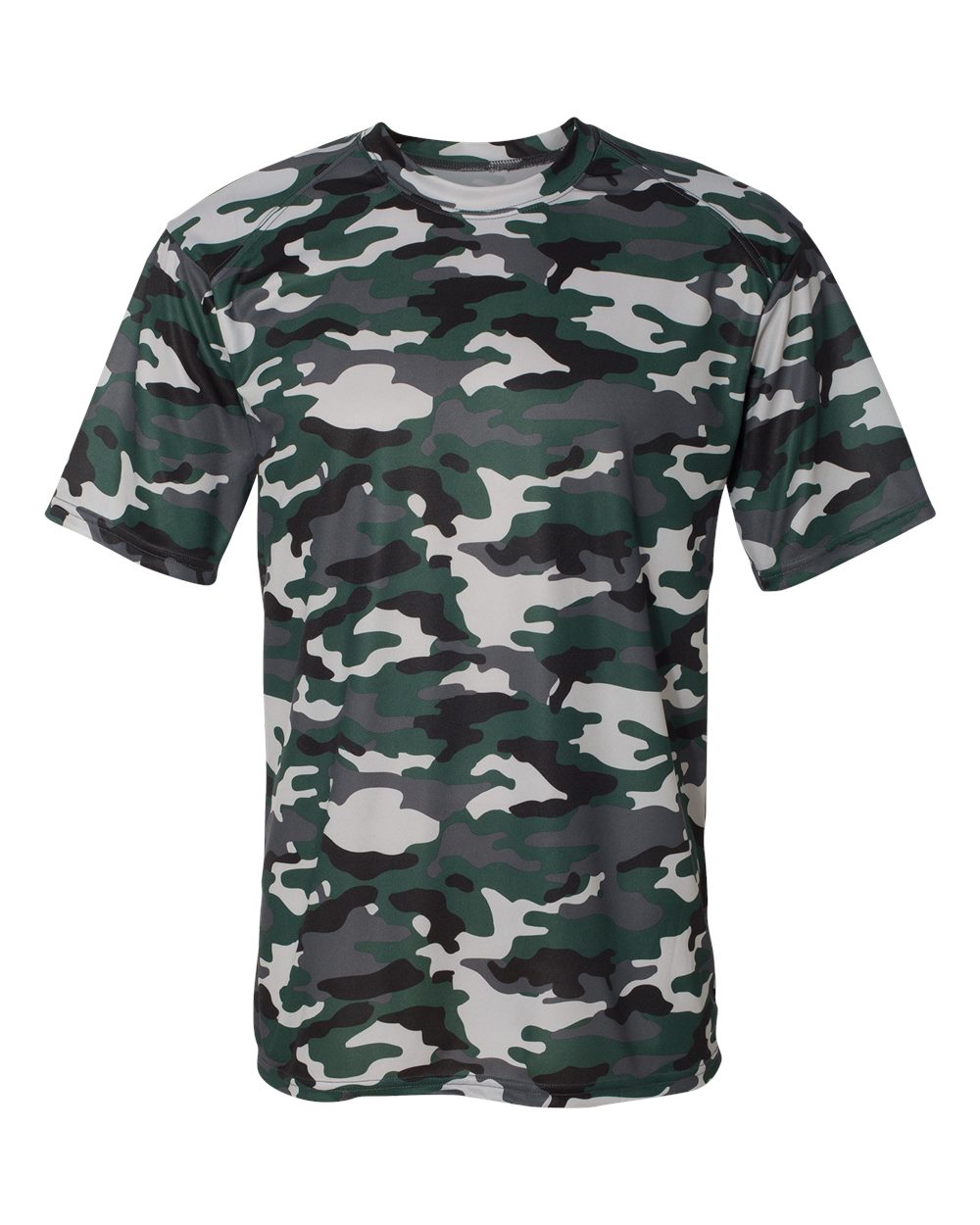 Badger Men's Camo T-Shirt. 4181 - Forest