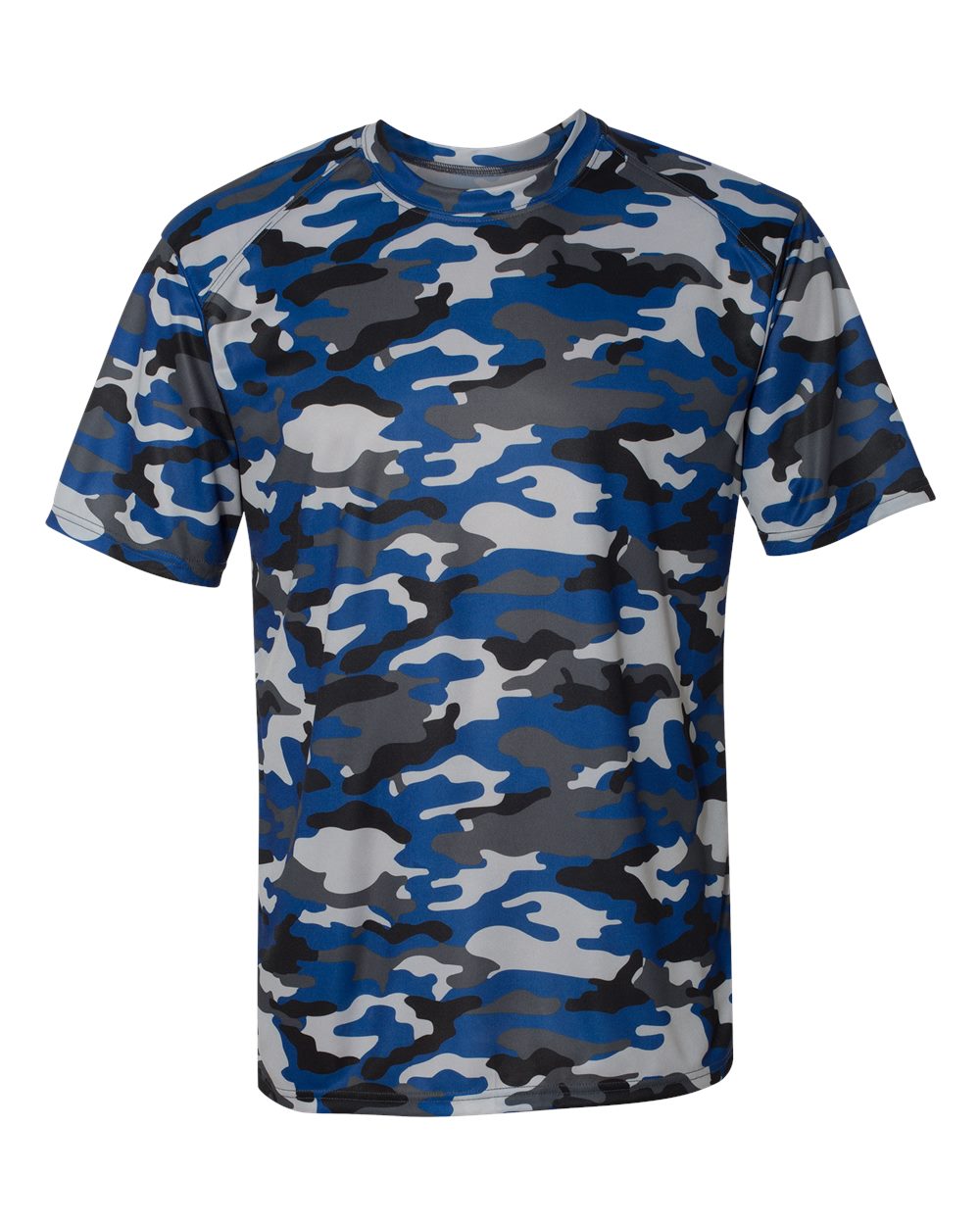 Badger Men's Camo T-Shirt. 4181 - Royal