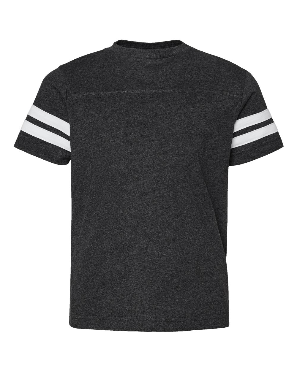 LAT Youth Football Fine Jersey Tee. 6137 - Vintage Smoke/ White