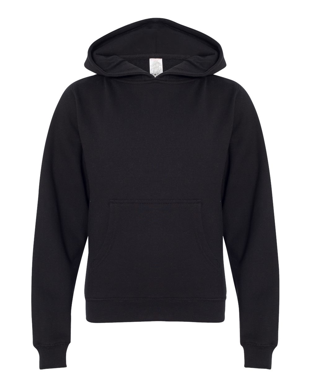 Independent Trading Co. Youth Midweight Hooded Sweatshirt. SS4001Y - Black