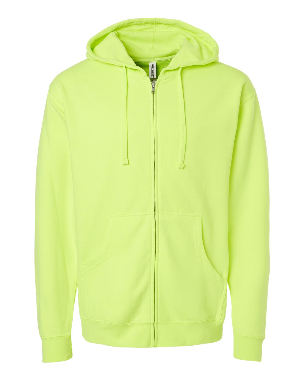 Independent Trading Co. Unisex Midweight Full-Zip Hooded Sweatshirt. SS4500Z - Safety Yellow