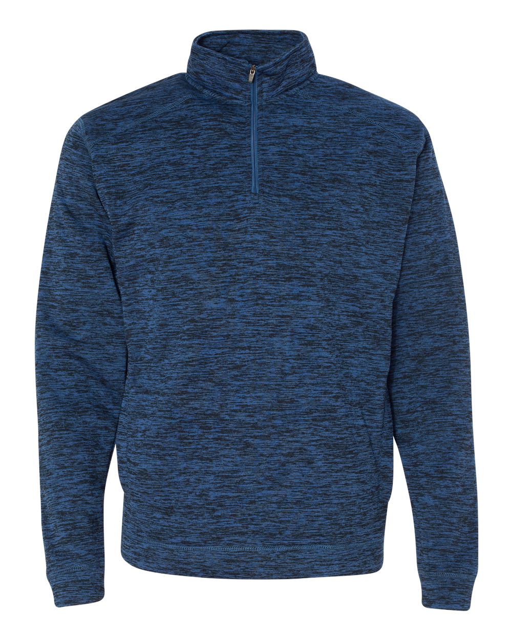 J. America Men's Cosmic Fleece Quarter-Zip Sweatshirt. 8614 - Royal Fleck