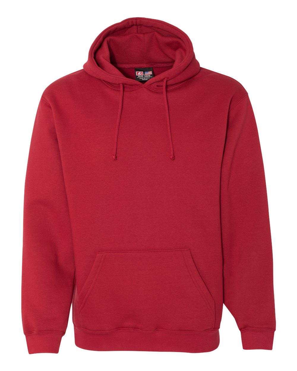 Bayside Unisex USA-Made Hooded Sweatshirt. 960 - Cardinal
