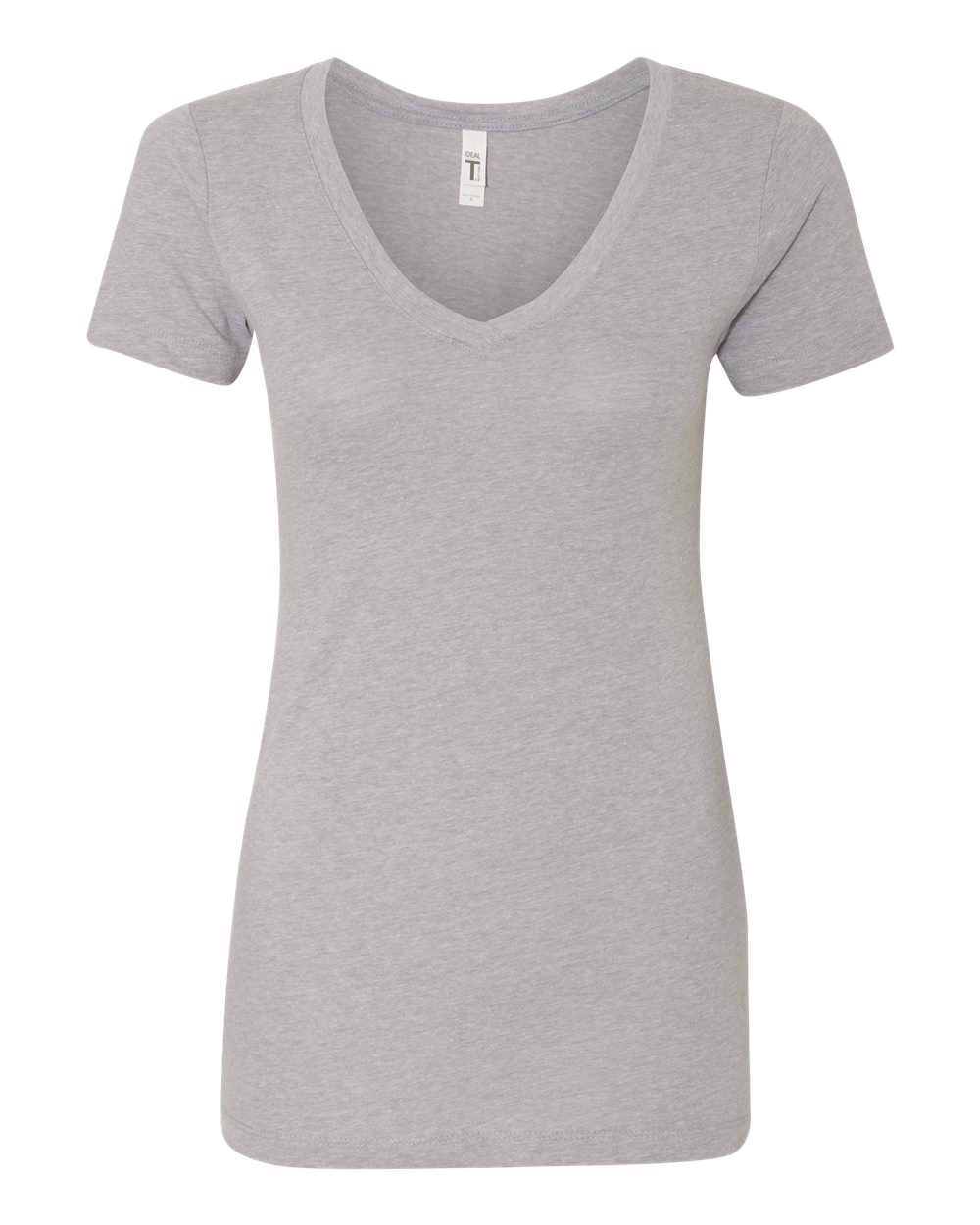 Next Level Women's Ideal V-Neck Tee. 1540 - Heather Grey