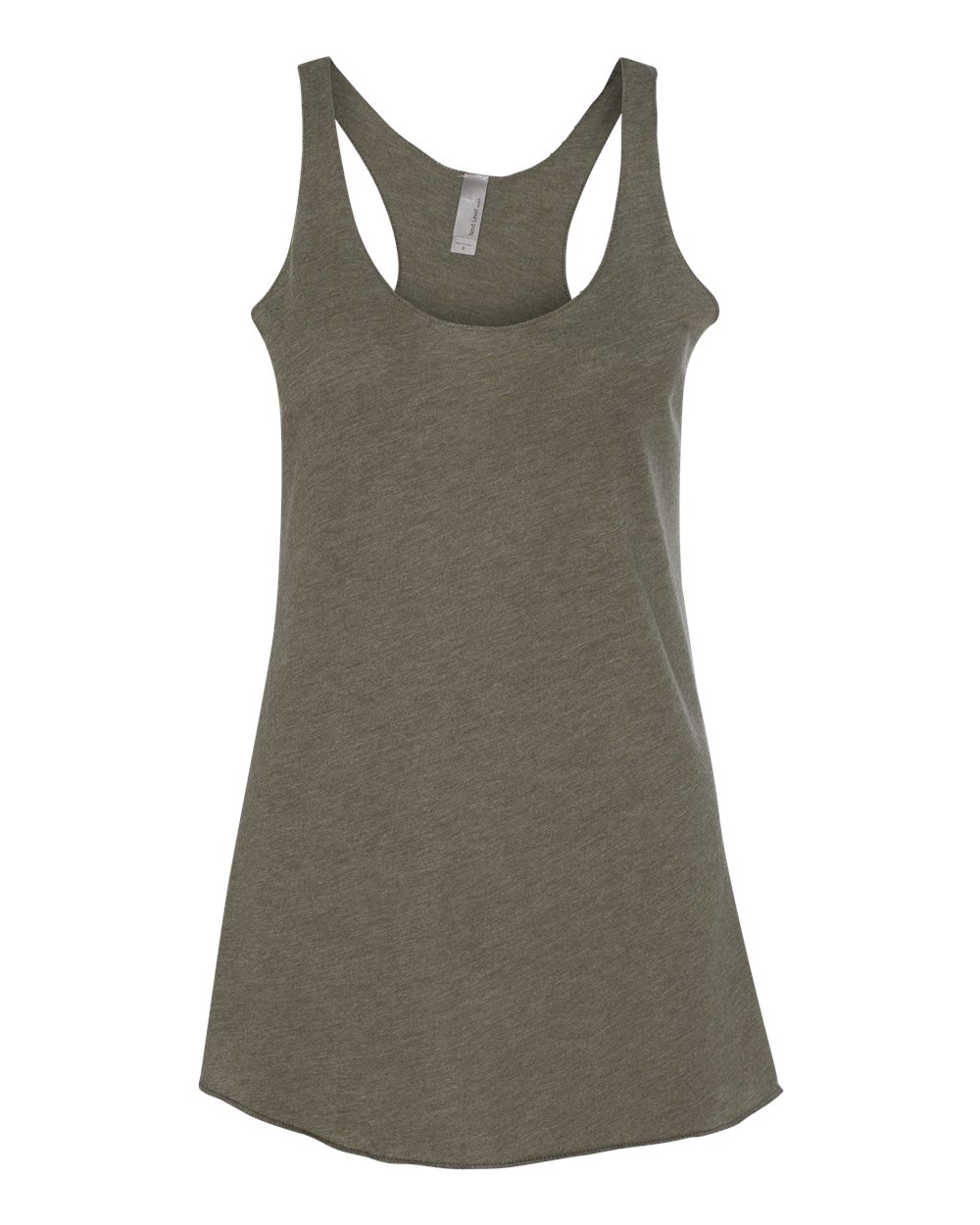 Next Level Women’s Triblend Racerback Tank. 6733 - Military Green