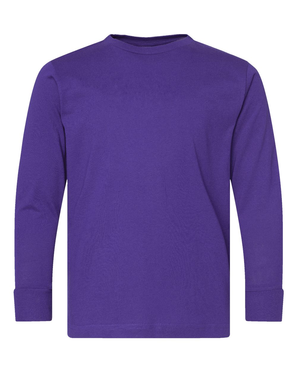 LAT Youth Fine Jersey Long Sleeve Tee. 6201 - Purple