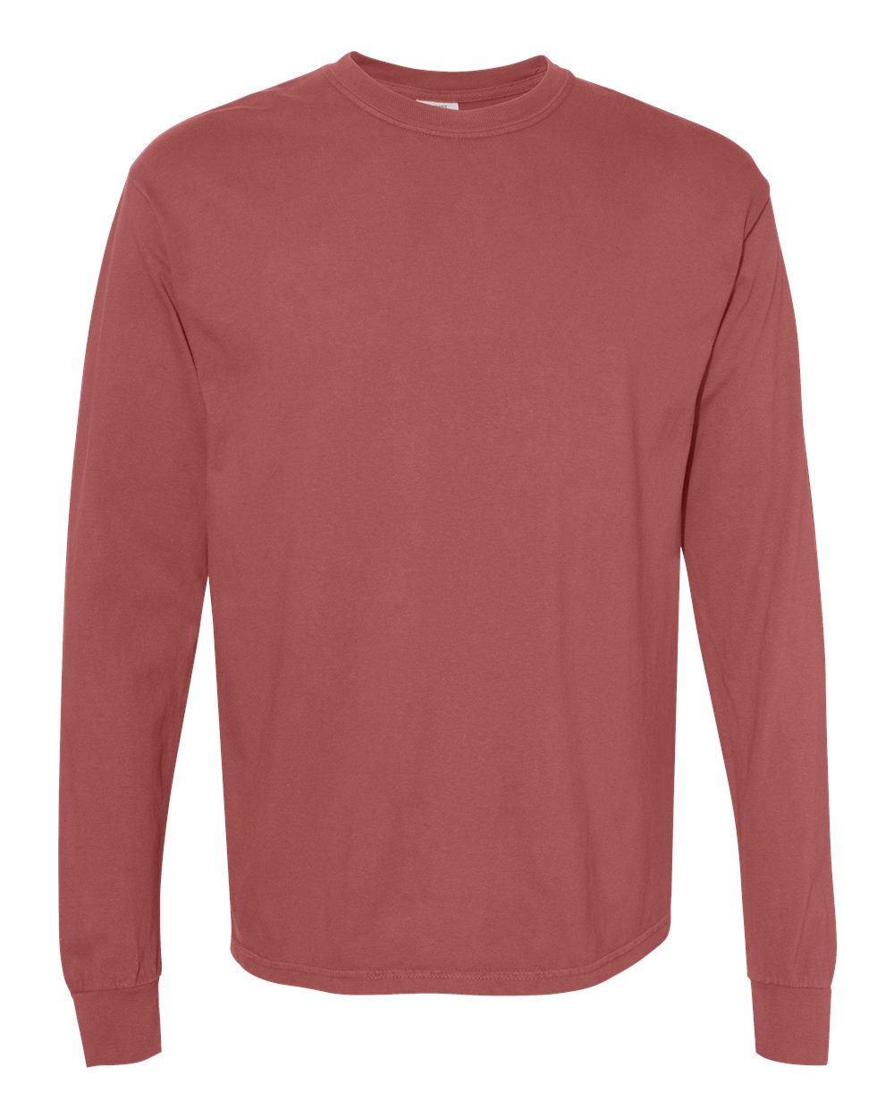Comfort Colors Unisex Garment-Dyed Heavyweight Long Sleeve T-Shirt. 6014 - Brick