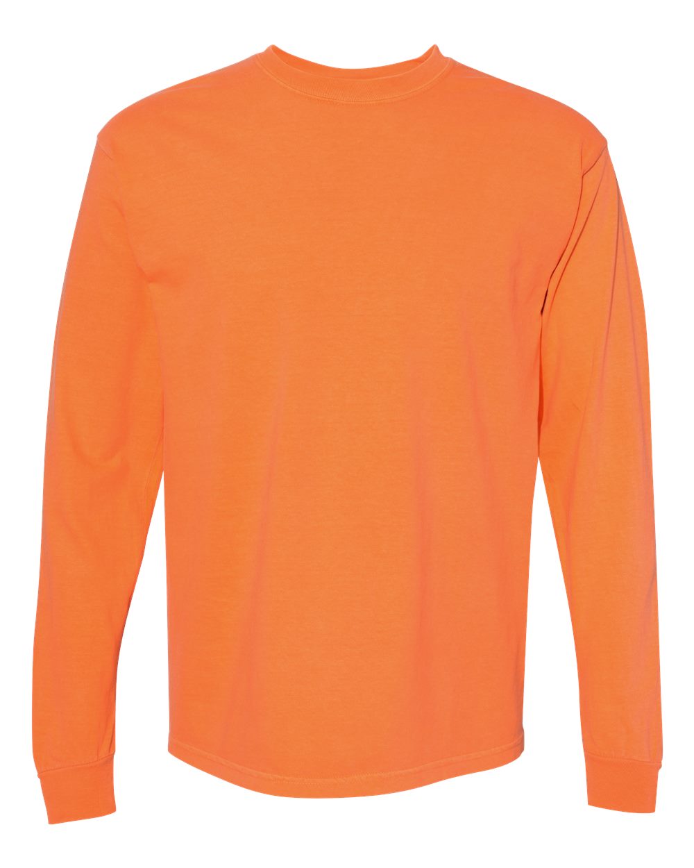 Comfort Colors Unisex Garment-Dyed Heavyweight Long Sleeve T-Shirt. 6014 - Burnt Orange