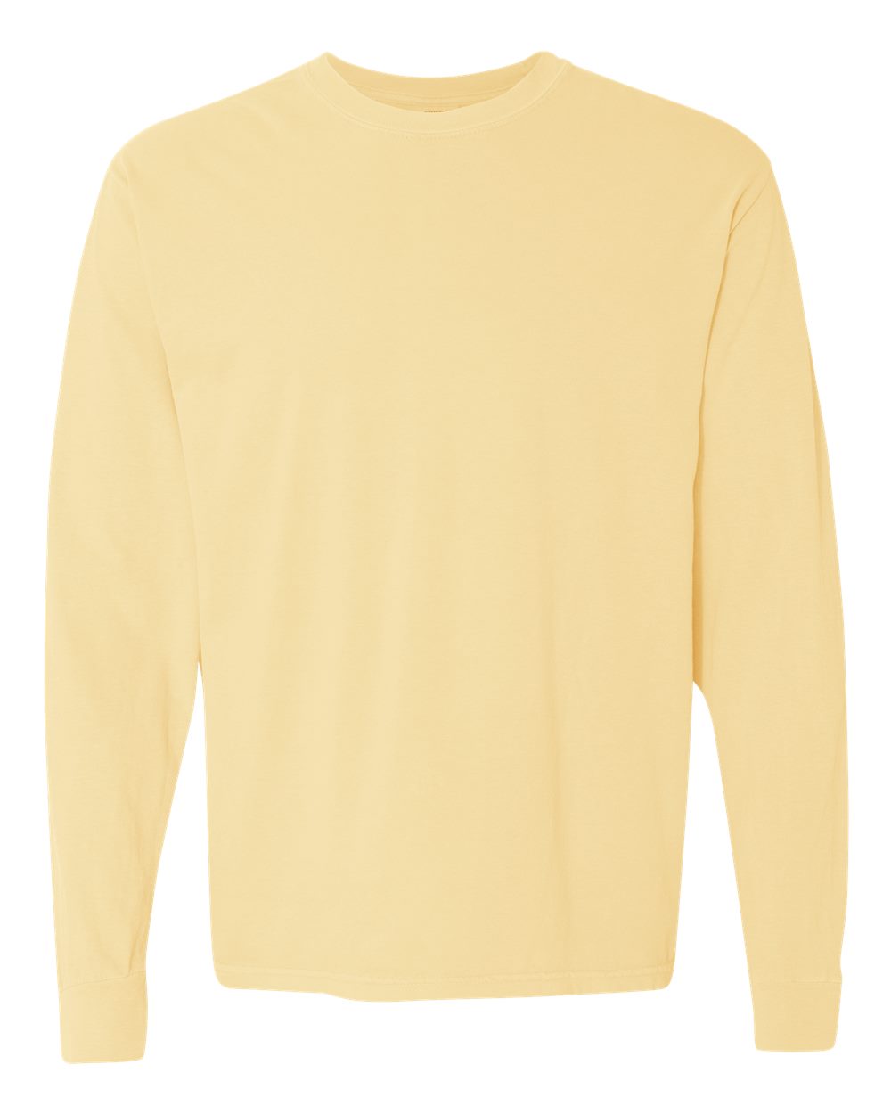 Comfort Colors Unisex Garment-Dyed Heavyweight Long Sleeve T-Shirt. 6014 - Butter