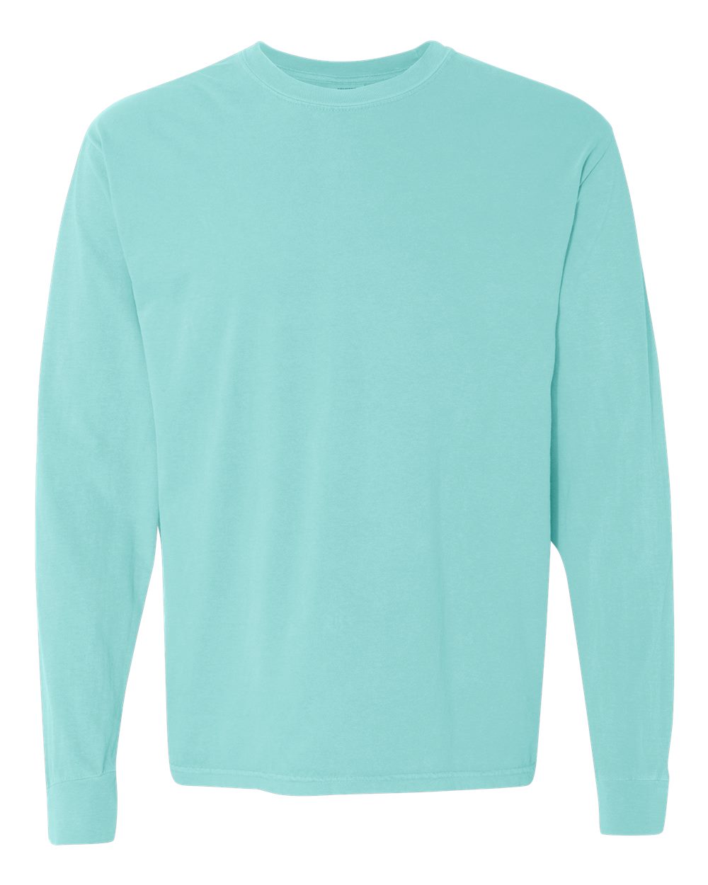 Comfort Colors Unisex Garment-Dyed Heavyweight Long Sleeve T-Shirt. 6014 - Chalky Mint