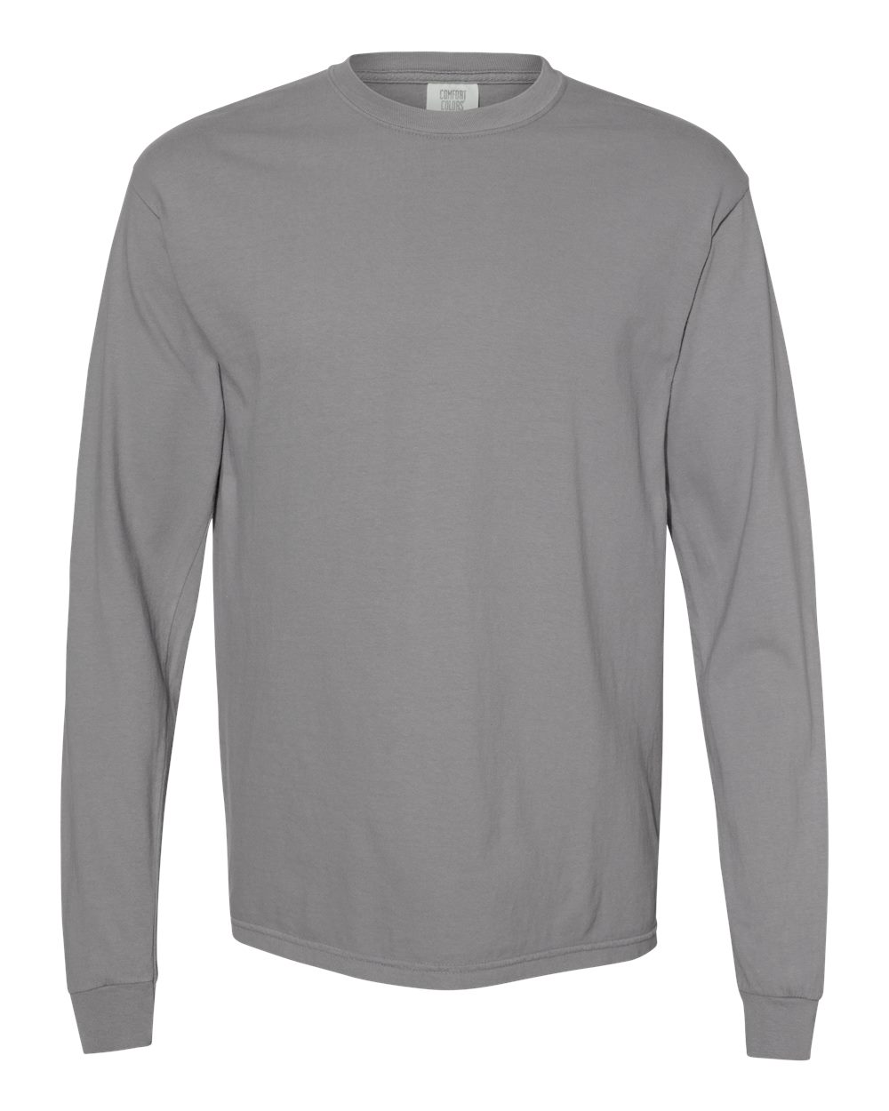 Comfort Colors Unisex Garment-Dyed Heavyweight Long Sleeve T-Shirt. 6014 - Granite
