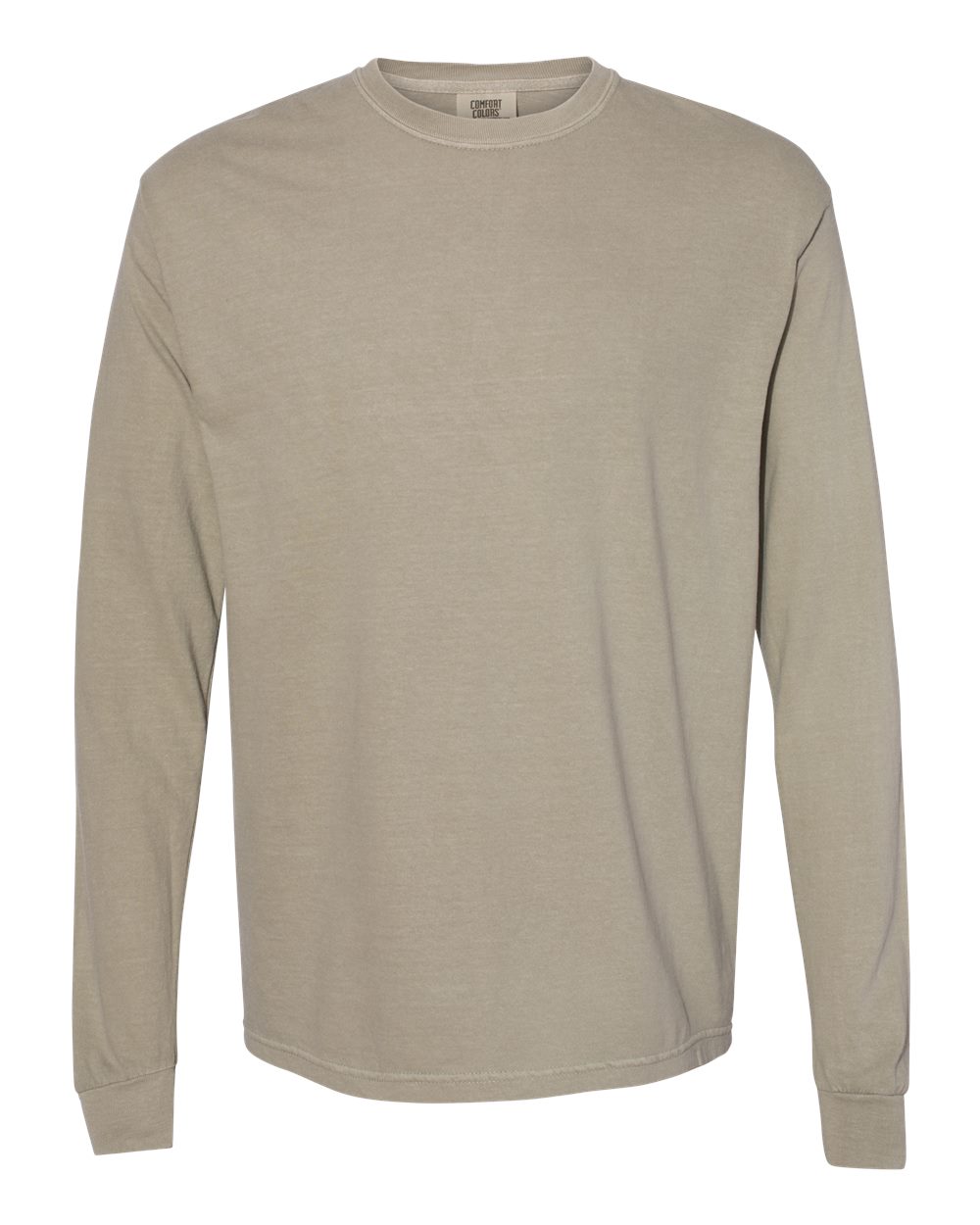 Comfort Colors Unisex Garment-Dyed Heavyweight Long Sleeve T-Shirt. 6014 - Sandstone