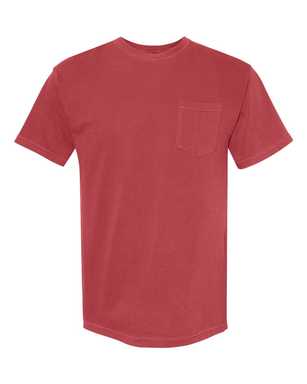 Comfort Colors Unisex Garment-Dyed Heavyweight Pocket T-Shirt. 6030 - Chili