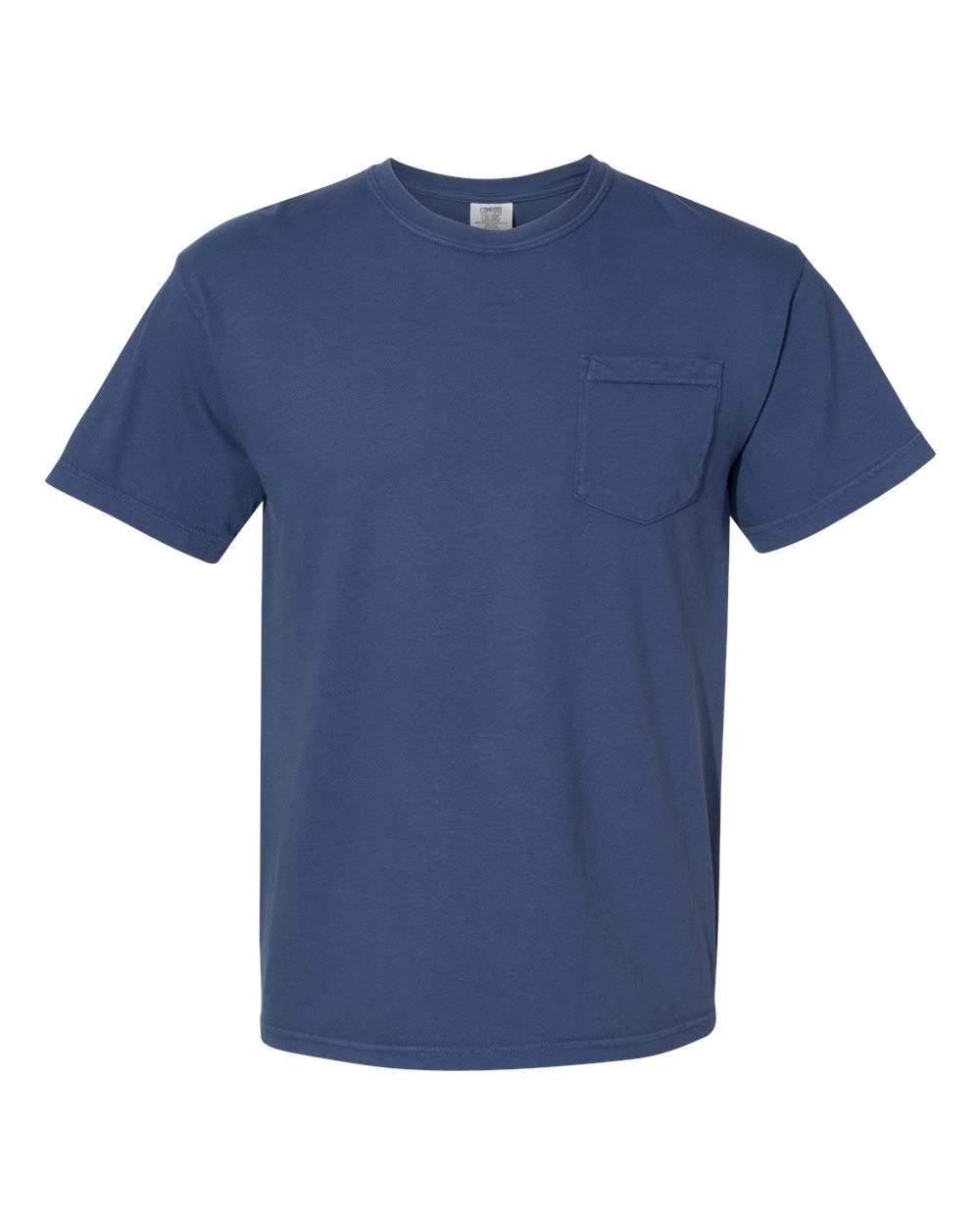 Comfort Colors Unisex Garment-Dyed Heavyweight Pocket T-Shirt. 6030 - China Blue