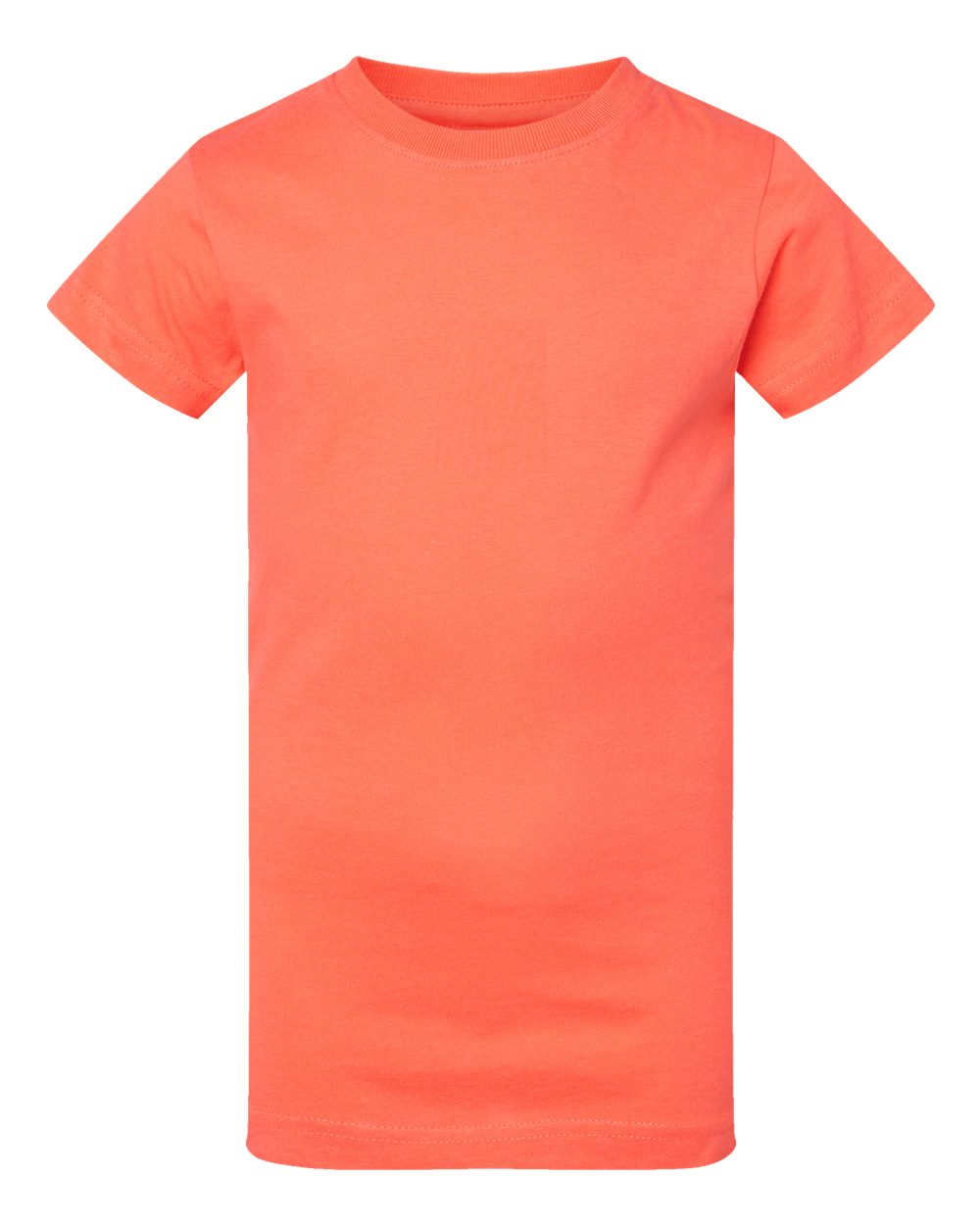 LAT Girls' Fine Jersey Tee. 2616 - Papaya