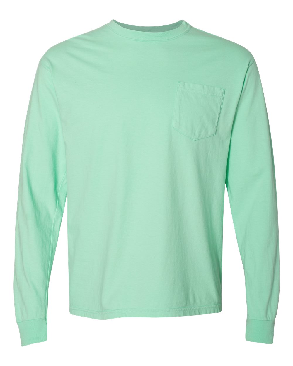 Comfort Colors Unisex Garment-Dyed Heavyweight Long Sleeve Pocket T-Shirt. 4410 - Island Reef