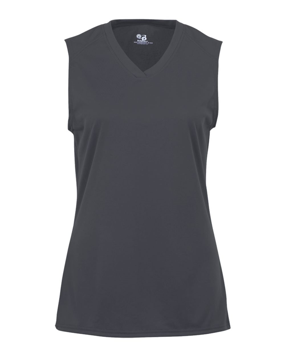 Badger Women's B-Core Sleeveless T-Shirt. 4163 - Graphite