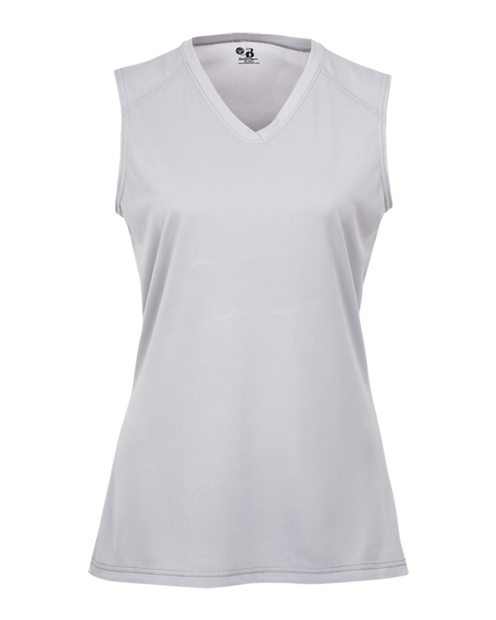 Badger Women's B-Core Sleeveless T-Shirt. 4163 - Silver