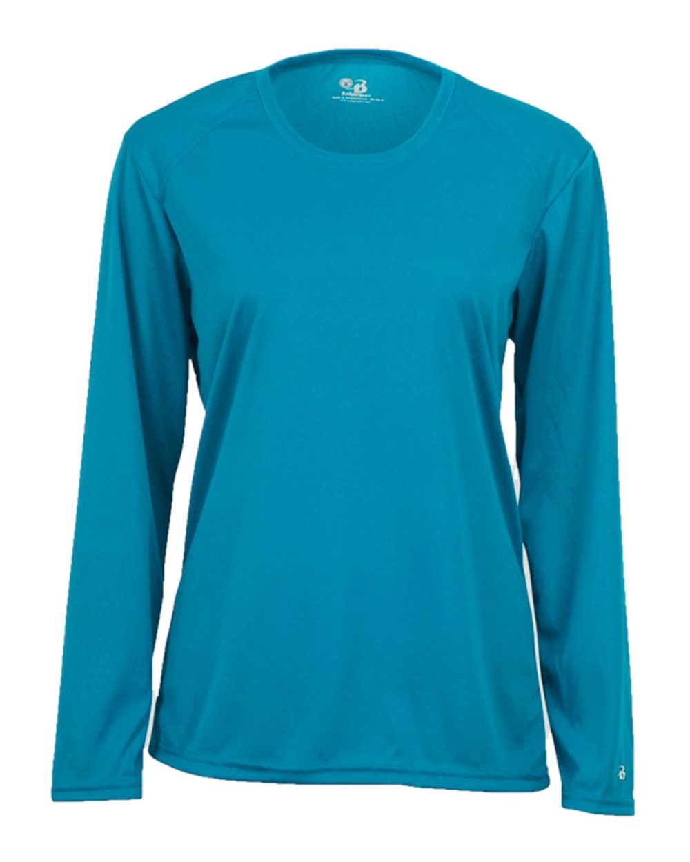 Badger Women's B-Core Long Sleeve T-Shirt. 4164 - Electric Blue