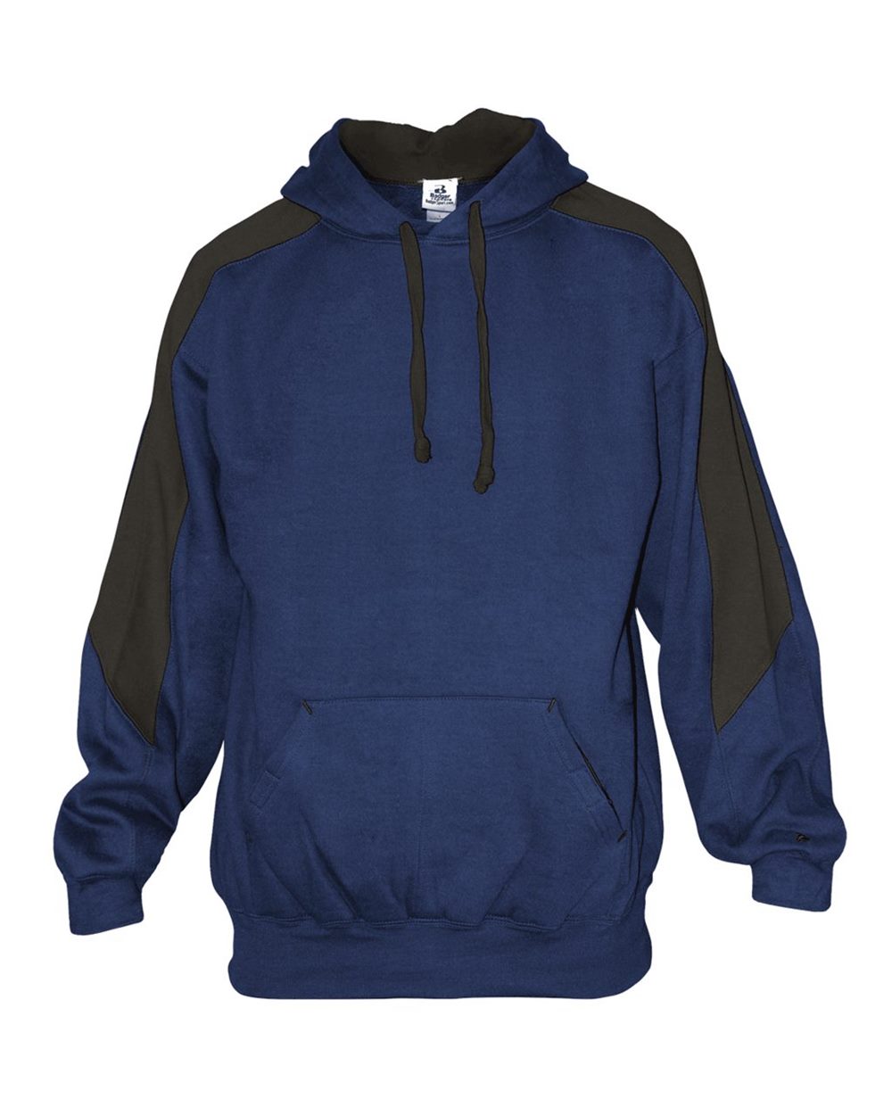 Badger Unisex Saber Hooded Sweatshirt. 1265 - Royal/ Charcoal