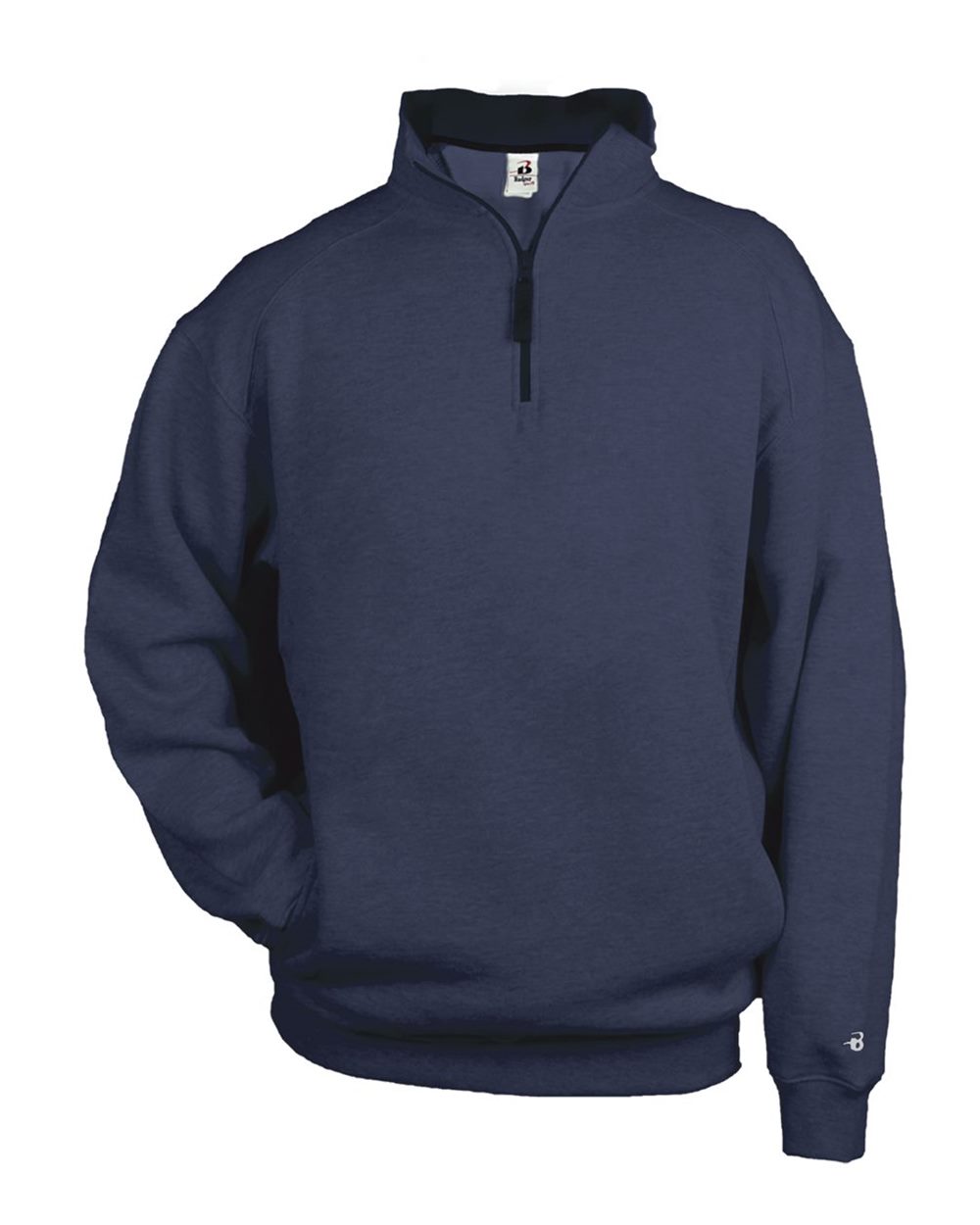 Badger Men's Quarter-Zip Sweatshirt. 1286 - Navy