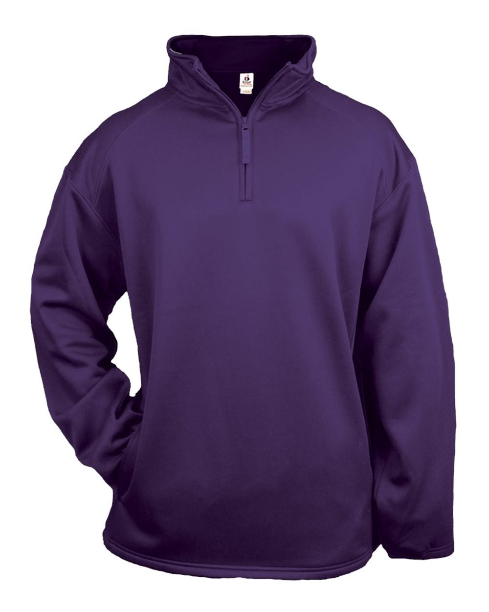 Badger Men's Performance Quarter-Zip Pullover. 1480 - Purple