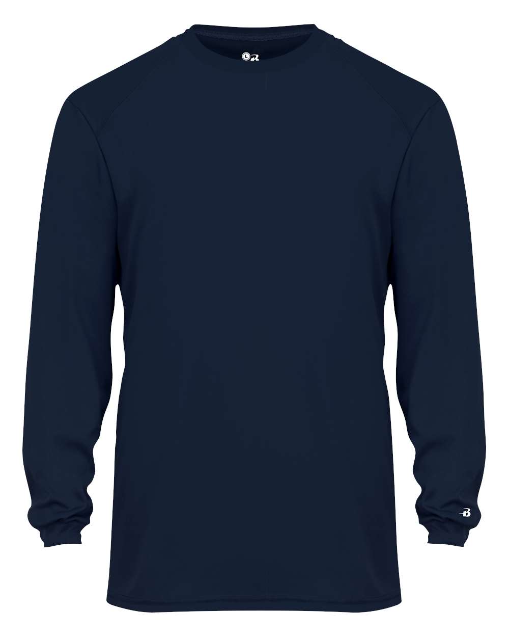 Badger Youth B-Core Long Sleeve T-Shirt. 2104 - Navy