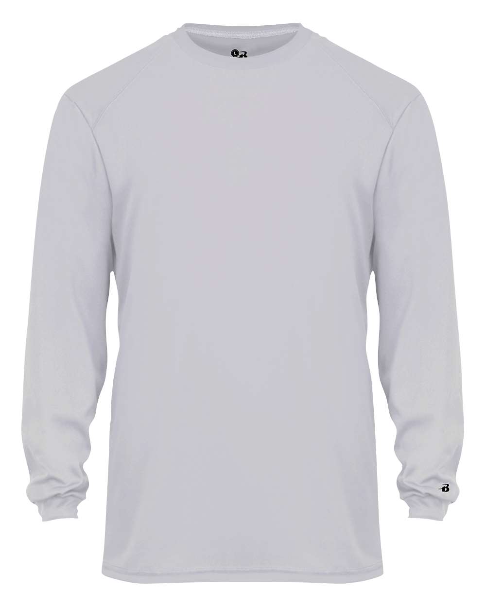 Badger Youth B-Core Long Sleeve T-Shirt. 2104 - Silver