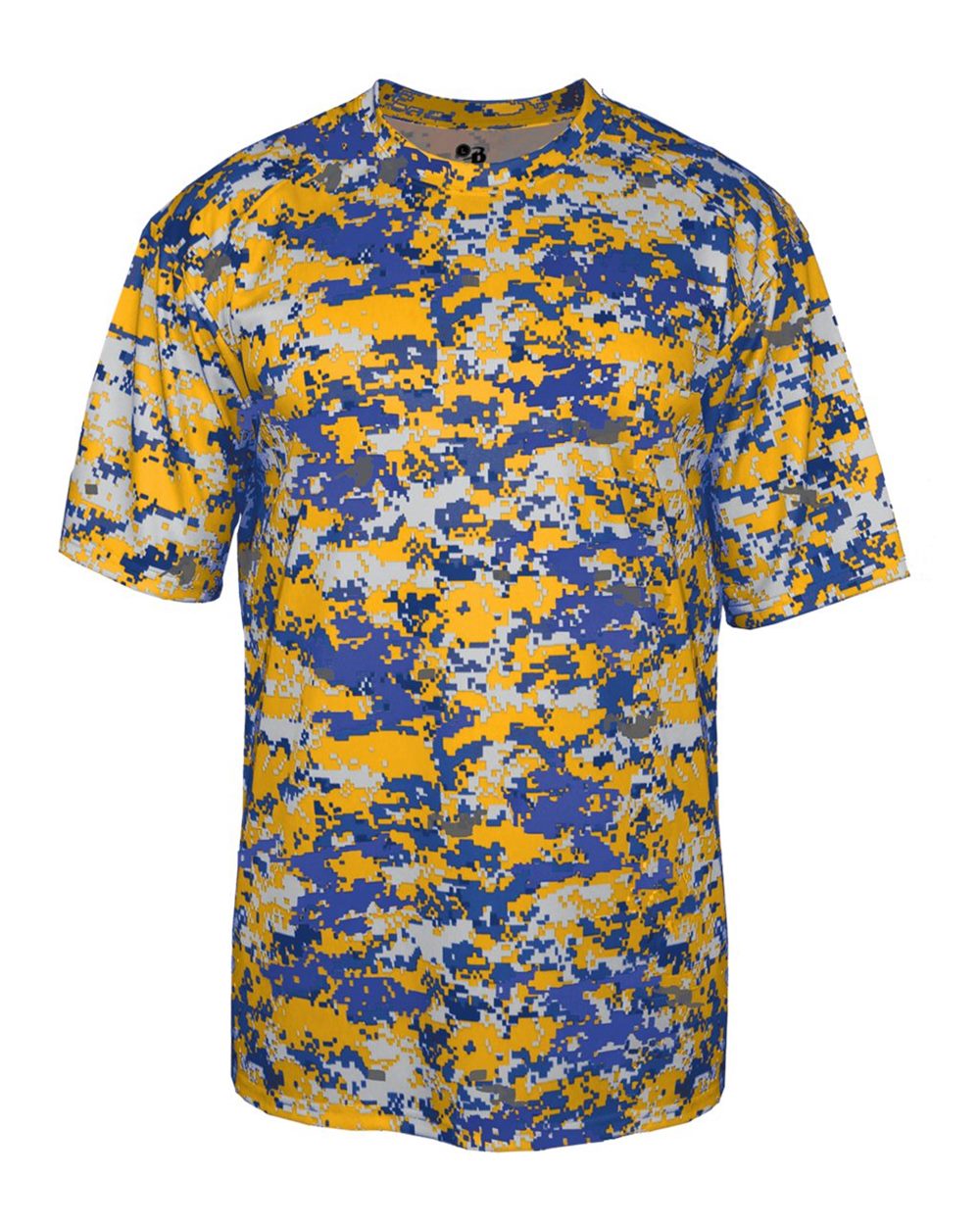 Badger Men's Digital Camo T-Shirt. 4180 - Royal/ Gold Digital