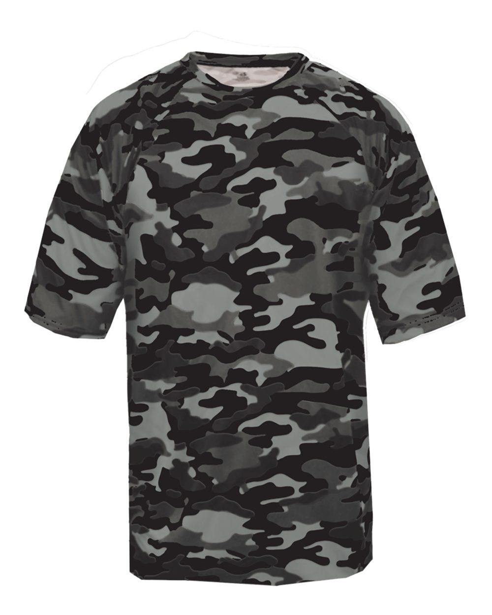 Badger Men's Camo T-Shirt. 4181 - Black