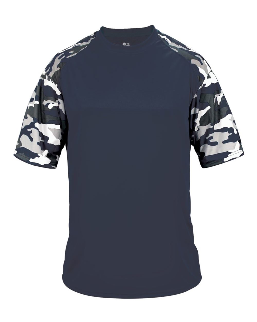 Badger Youth Camo Sport T-Shirt. 2141 - Navy/ Navy Camo