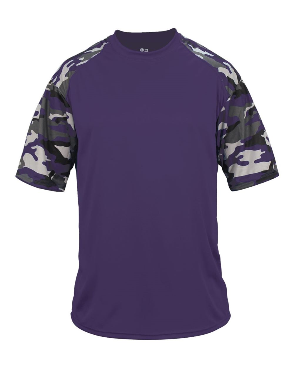 Badger Youth Camo Sport T-Shirt. 2141 - Purple/ Purple Camo