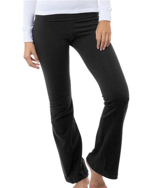 Bayside Women's USA-Made Yoga Pants. 9050