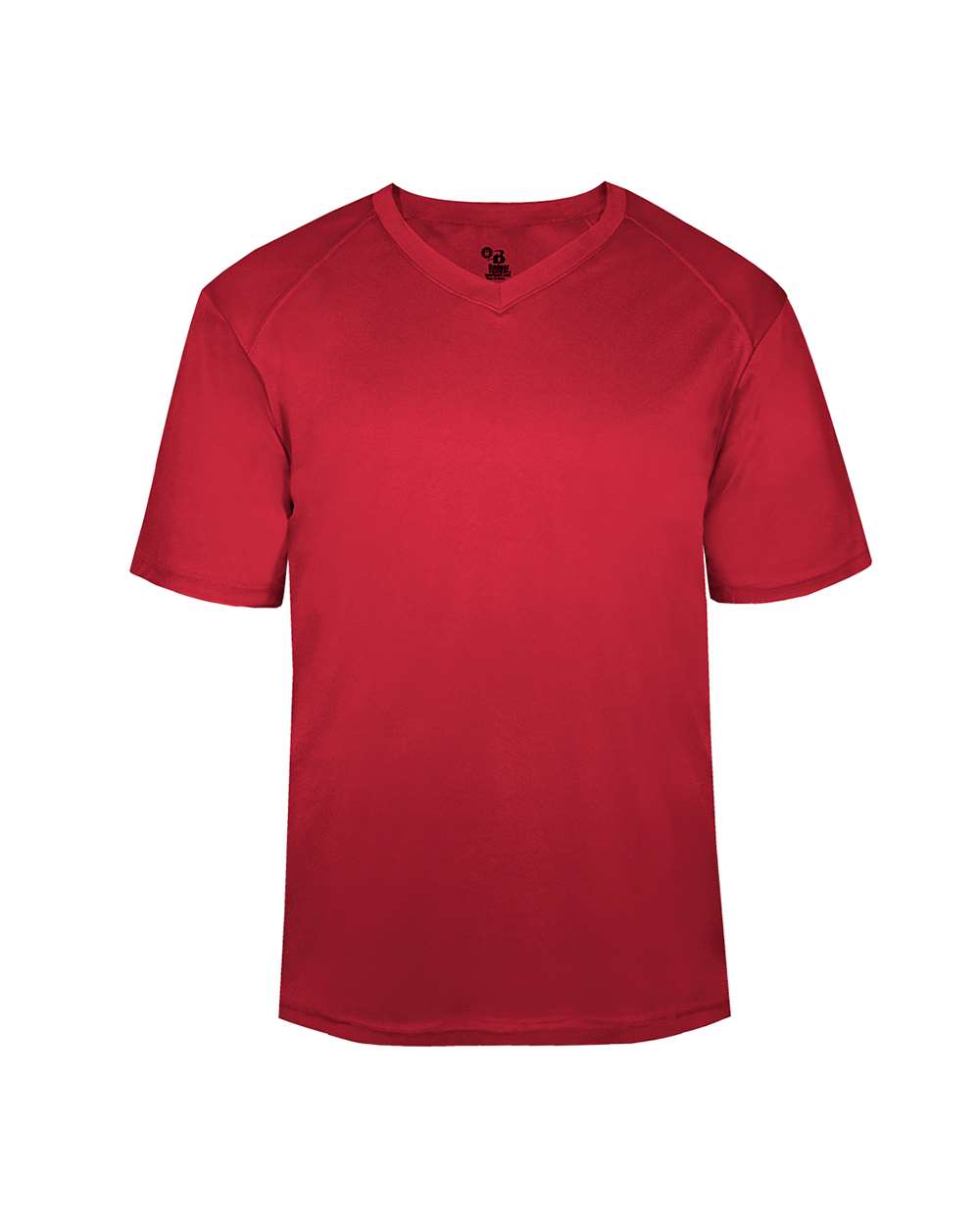 Badger Youth B-Core V-Neck T-Shirt. 2162 - Red