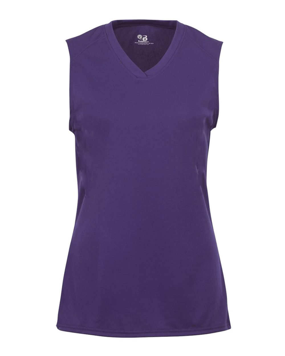 Badger Girls' B-Core Sleeveless T-Shirt. 2163 - Purple