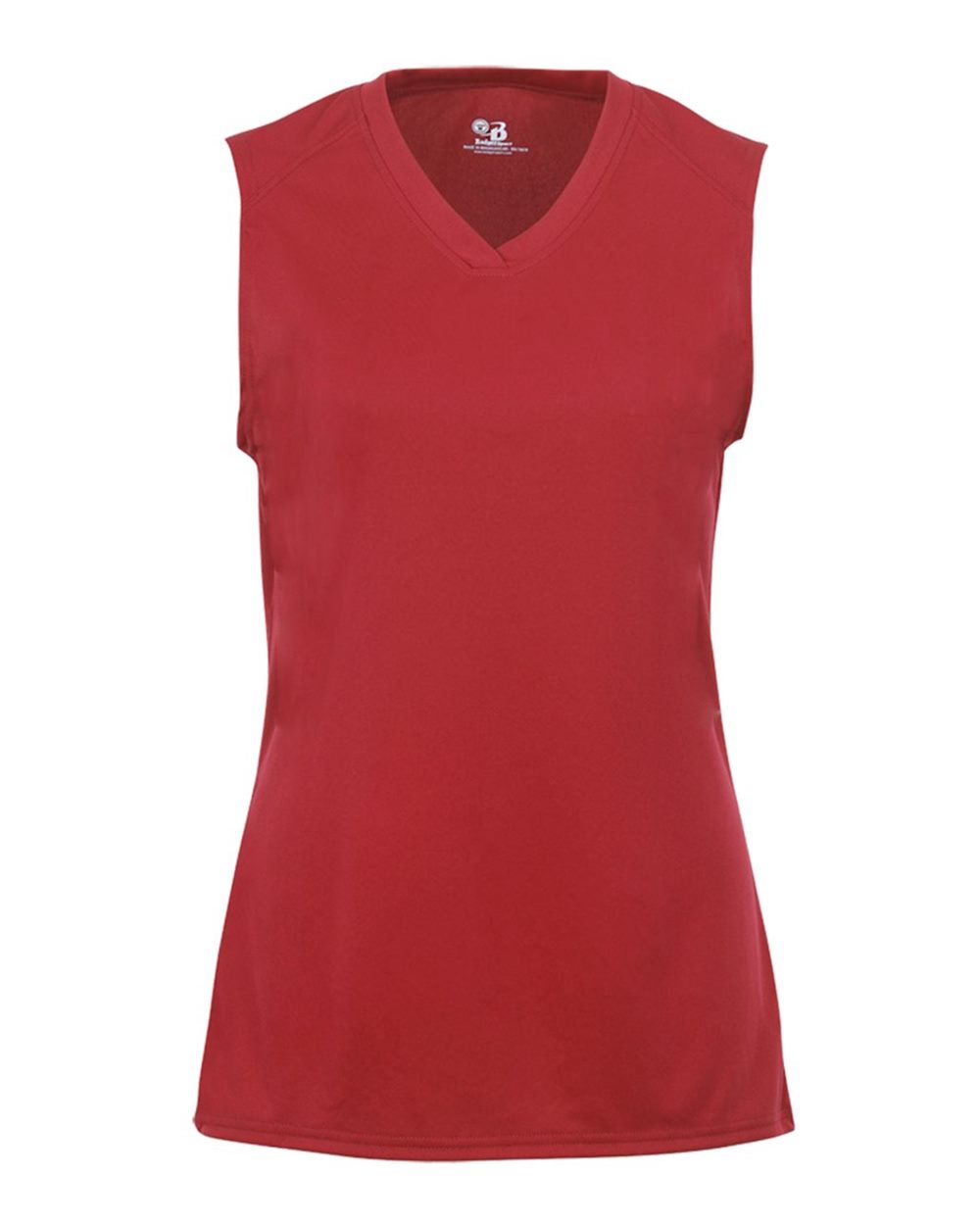 Badger Girls' B-Core Sleeveless T-Shirt. 2163 - Red