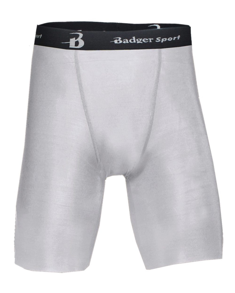 Badger Men's Pro-Compression Shorts. 4607 - Silver
