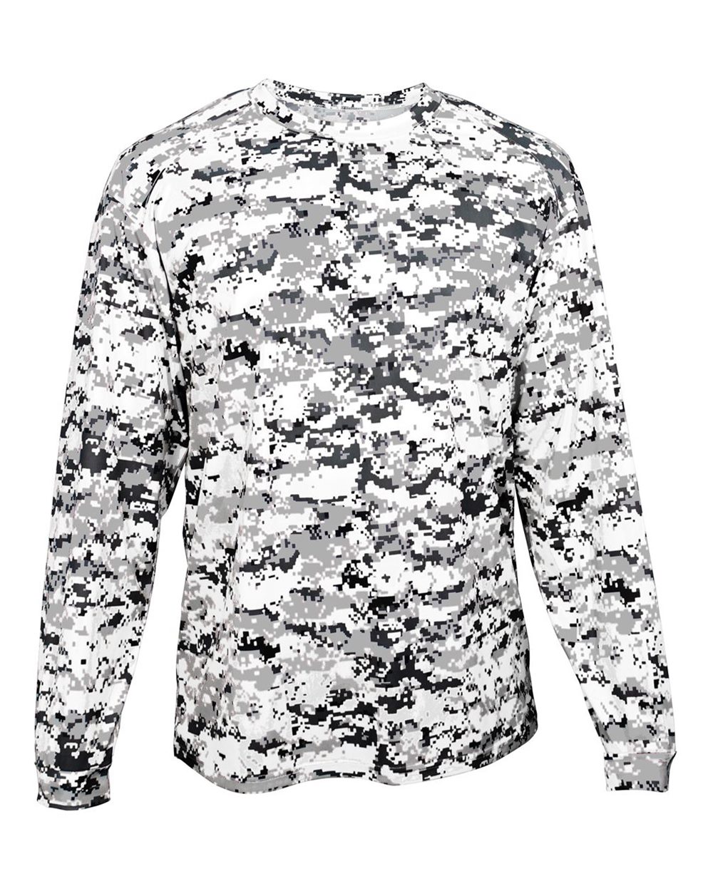 Badger Youth Digital Camo Long Sleeve T-Shirt. 2184 - White Digital