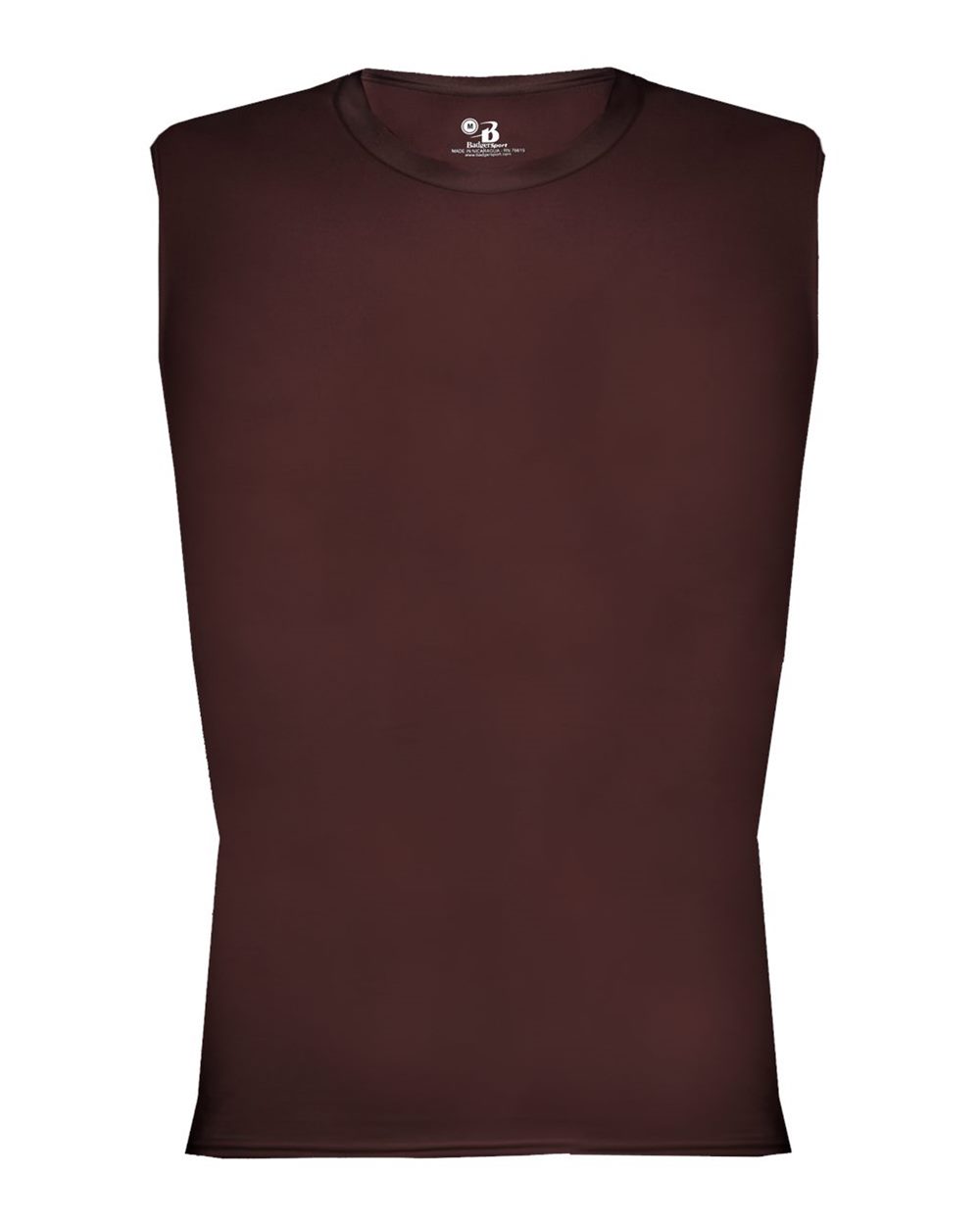 Badger Men's Pro-Compression Sleeveless T-Shirt. 4631 - Maroon