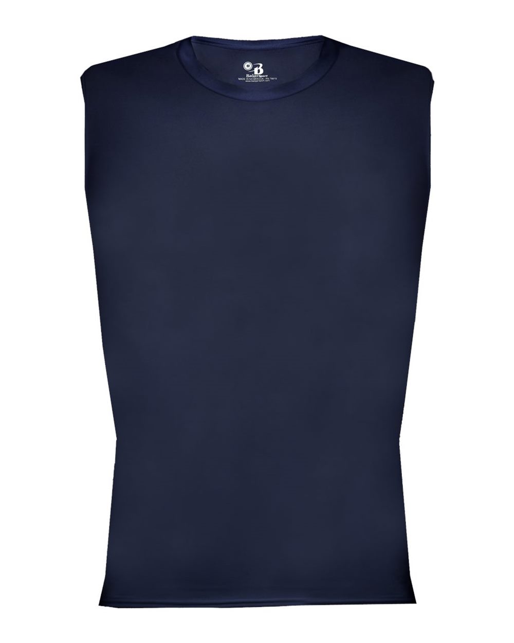 Badger Men's Pro-Compression Sleeveless T-Shirt. 4631 - Navy
