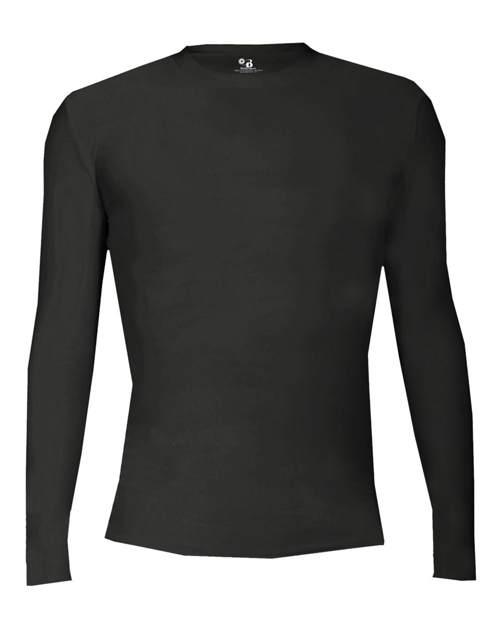 Badger Youth Pro-Compression Long Sleeve T-Shirt. 2605 - Black
