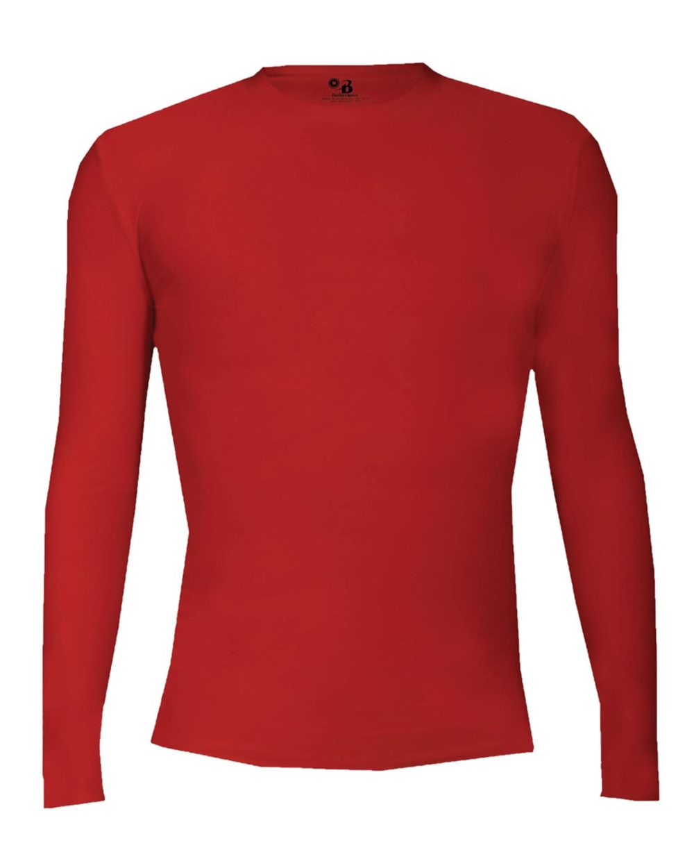 Badger Youth Pro-Compression Long Sleeve T-Shirt. 2605 - Red